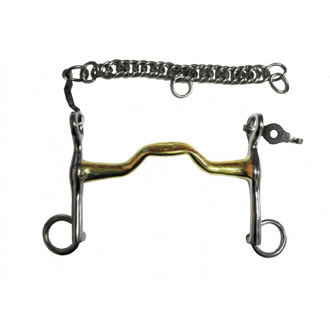 French Equestrian Horse Bits Jump' In Small Cheek High Port Weymouth Bit