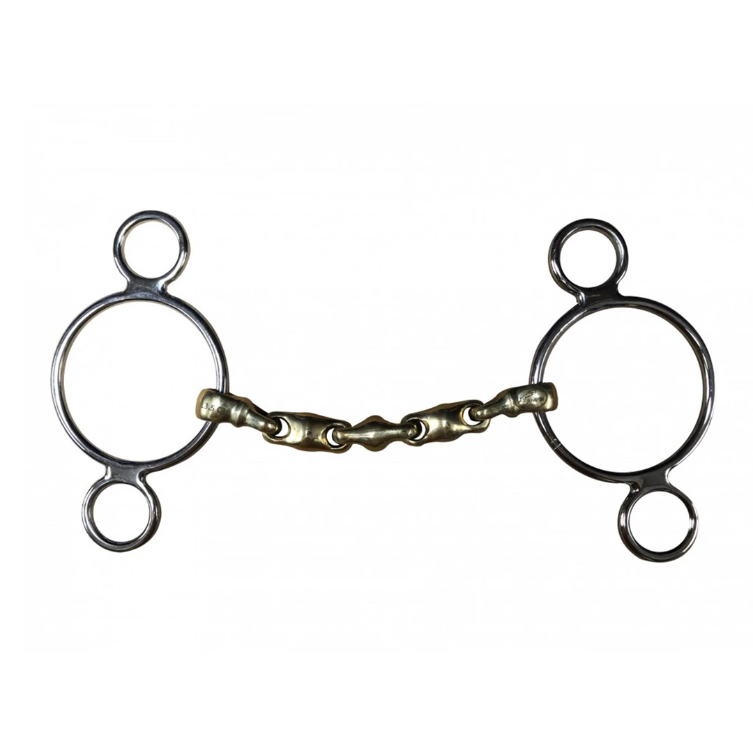 French Equestrian Horse Bits Jump' In Waterford 3-Ring Bit