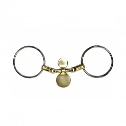 French Equestrian Horse Bits Jump'in Thin Loose Ring Tongue Bit