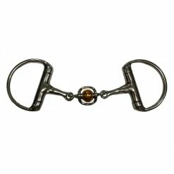 French Equestrian Horse Bits Jump'in French Link Eggbut Bit With Copper Ball