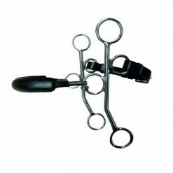 French Equestrian Horse Bits Jump'in Long Shank Rigid Hackamore