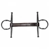 French Equestrian Horse Bits Jump'in Leather Full Cheek Gag Bit