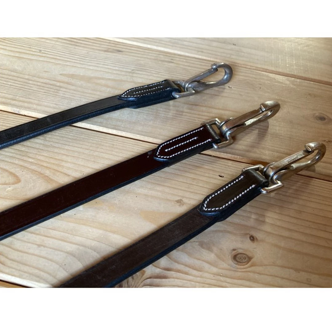 French Equestrian Jump'in Leather Draw Reins - Week Collection