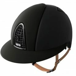 KEP Italia KEP Cromo Matt Polo Peak Helmet With Beige Harness