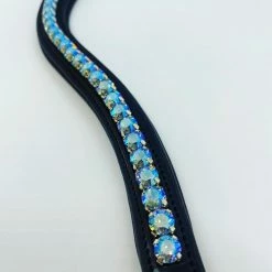 Red Barn By KL Select Curved Blue Lagoon Browband