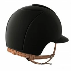 KEP Italia KEP Cromo Matt Polo Peak Helmet With Beige Harness