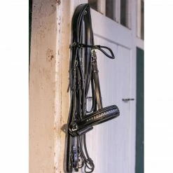 French Equestrian English Bridles Penelope Saddle Stitch Double Bridle