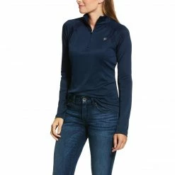 Baselayers Ariat Women's Sunstopper 2.0 1/4 Zip Baselayer Long Sleeve