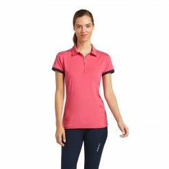 Shirts & Tops Ariat Women's Bandera 1/4 Zip Short Sleeve Polo Shirt