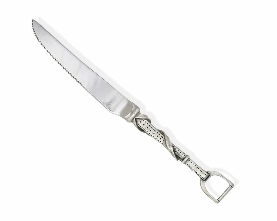 Arthur Court Stirrup Steak Knife Set Equestrian Decor