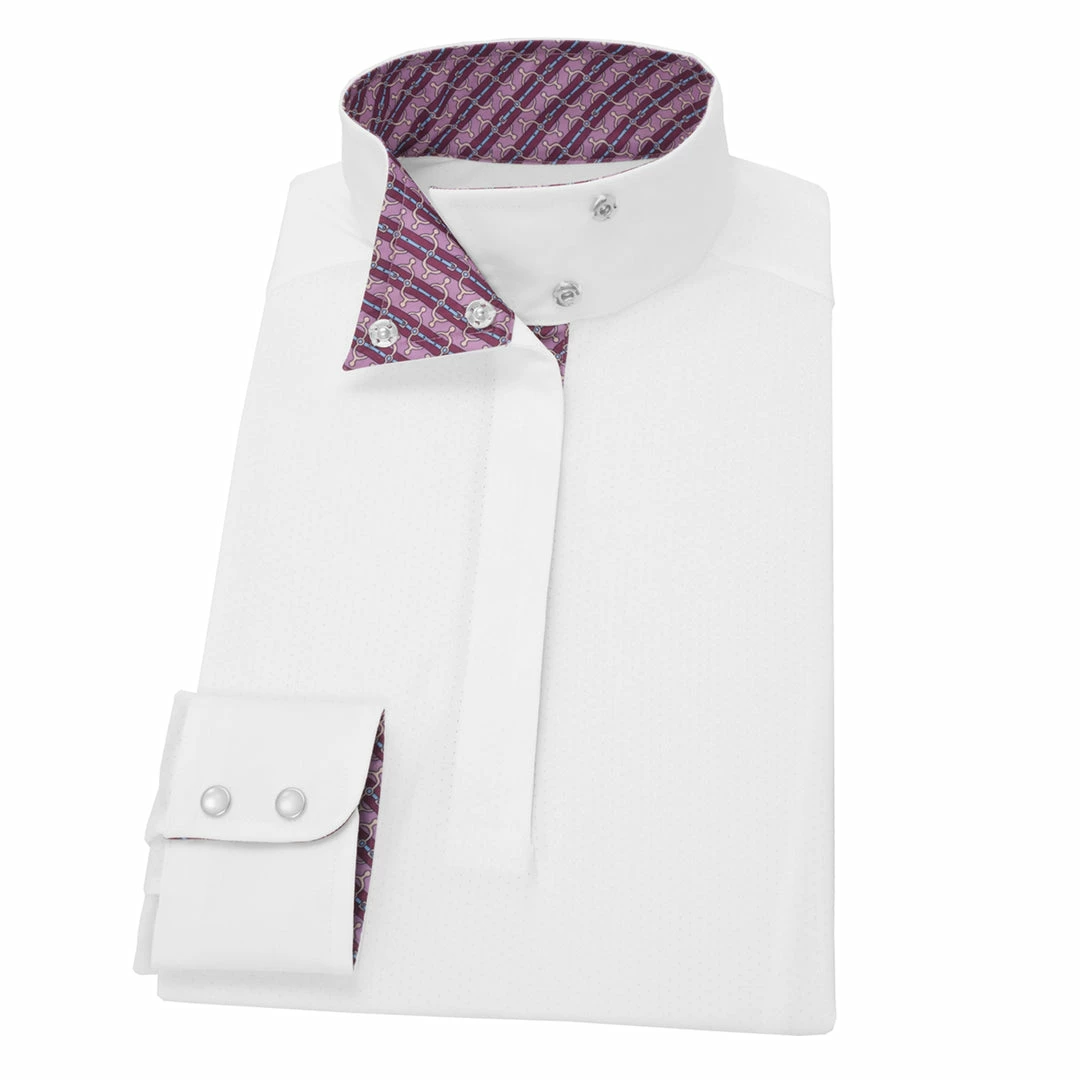 Essex Classics Ladies "Spurs & Straps" Talent Yarn Wrap Collar Long Sleeve Show Shirt Show Shirts