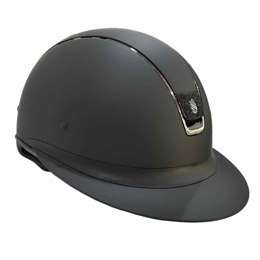 Samshield Custom Miss Shield Matte Black Chrome Black Blazon Crystal Helmet