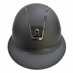 Samshield Custom Miss Shield Matte Black Chrome Black Blazon Crystal Helmet