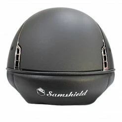 Samshield Custom Miss Shield Matte Black Chrome Black Blazon Crystal Helmet