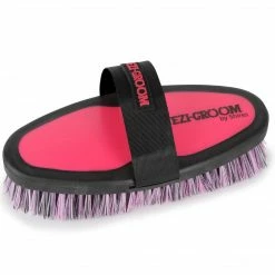 Shires Equestrian Products EZI-GROOM Grip Body Brush Grooming
