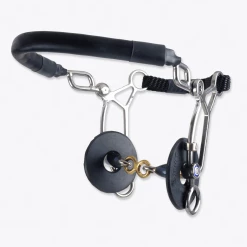 Equine Industries Trust Sweet Iron Hackamore Combination Short French Link