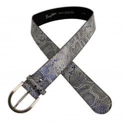 Tailored Sportsman Blue Python Leather Belt