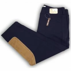 Tailored Sportsman Low Rise Front Zip Vintage Knee Patch Breeches