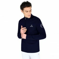 Vestrum Men's Cairo Half Zip Cotton Sweater