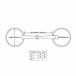 Equiline Lorenzini Titanium Loose Ring Snaffle Bit Saddle Pads & Fittings