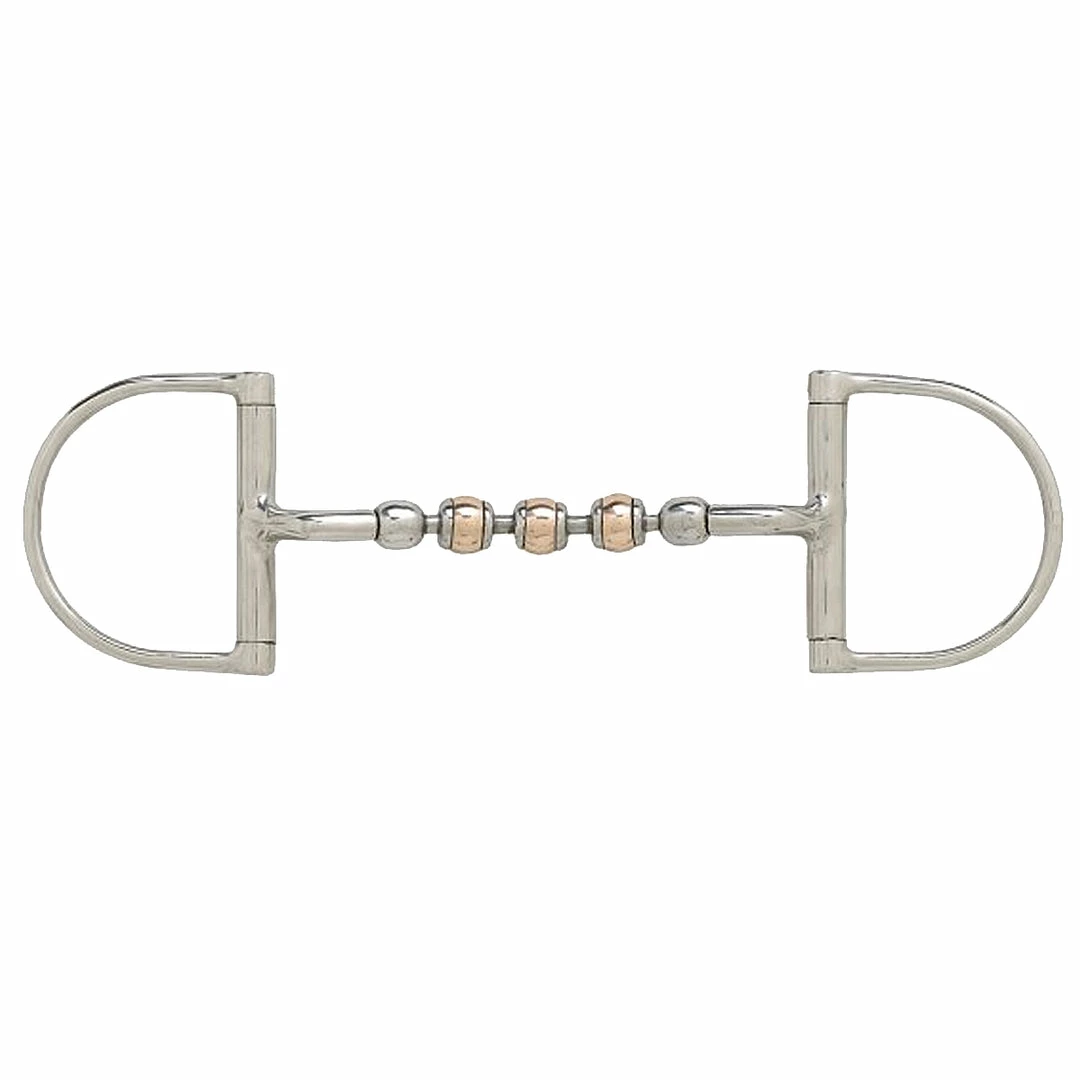 English Riding Supply Horse Bits Metalab Magic Rotating Copper Ball Dee Ring Bit