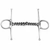Weatherbeeta Horse Bits Korsteel Stainless Steel Double Twisted Wire Full Cheek Snaffle Bit