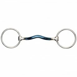 Shires Equestrian Products Horse Bits Shires Blue Alloy Mullen Mouth Loose Ring Bit