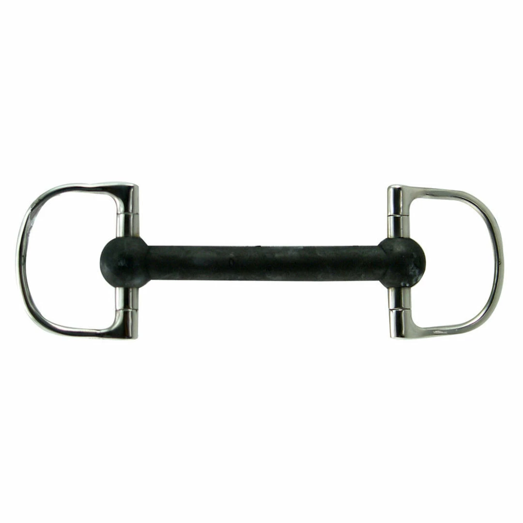Intrepid Coronet Rubber Mullen Mouth Dee Ring Bit Horse Bits