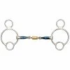Shires Equestrian Products Horse Bits Shires Blue Sweet Iron Universal With Roller Link Bit
