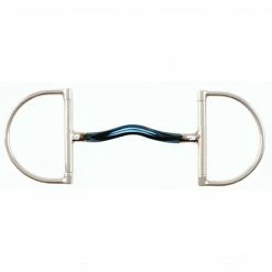 Shires Equestrian Products Shires Blue Alloy Hunter Dee With Mullen Mouth Horse Bits
