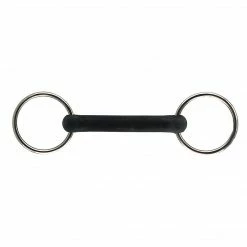 Intrepid Horse Bits Coronet Flexible Rubber Mouth Loose Ring Bit