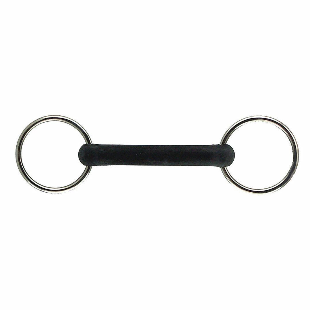 Intrepid Horse Bits Coronet Flexible Rubber Mouth Loose Ring Bit