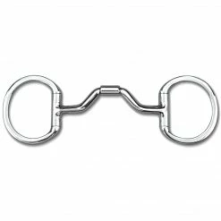 Toklat Originals Horse Bits Myler Eggbutt Without Hooks With Stainless Steel Ported Barrel Snaffle MB 33