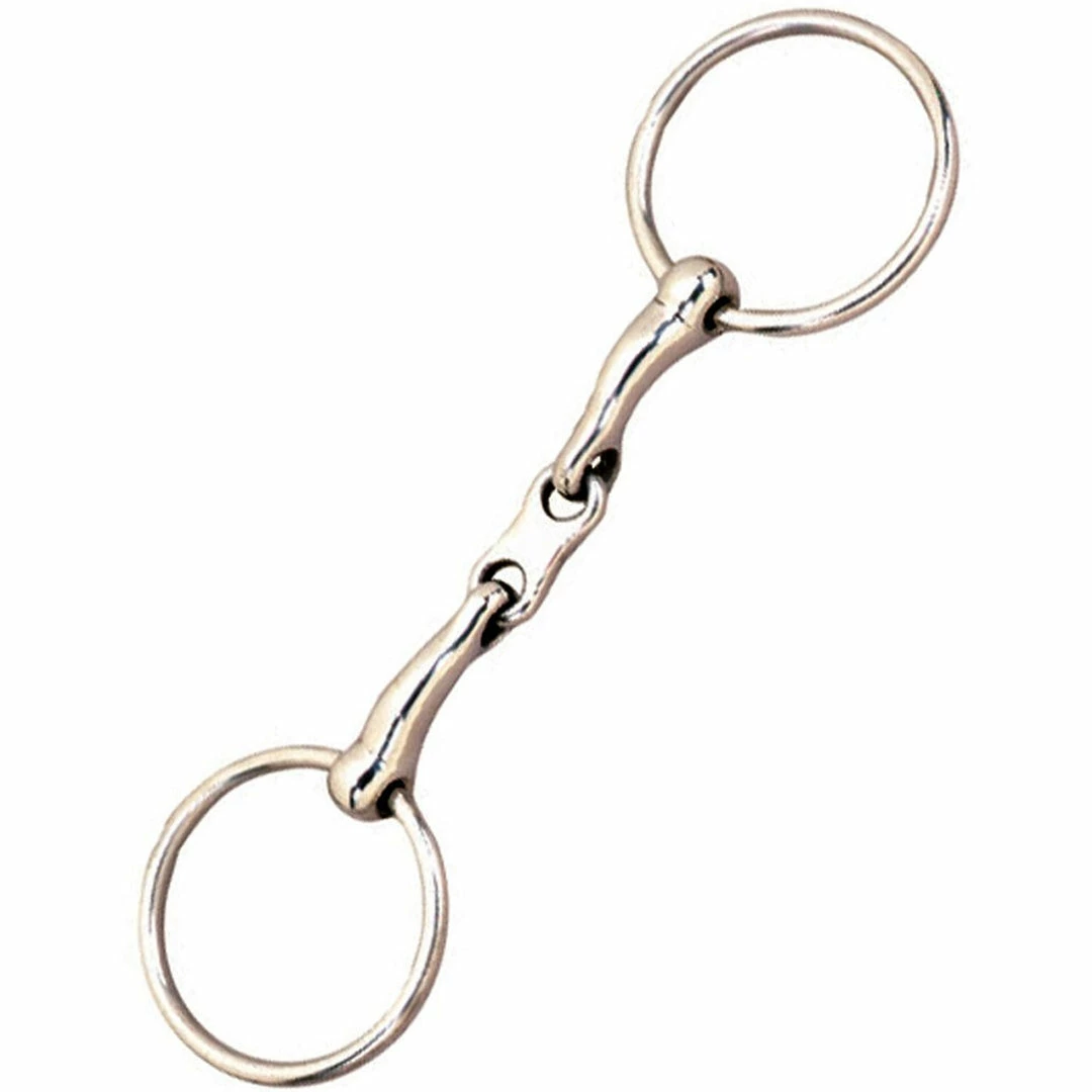 Weatherbeeta Horse Bits Korsteel Stainless Steel French Link Loose Ring Snaffle Bit