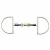 Shires Equestrian Products Shires Blue Alloy Hunter Dee With Lozenge Horse Bits