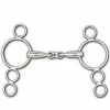 Toklat Originals Toklat Hollow Mouth French Link 4-Ring Continental Gag Bit Horse Bits