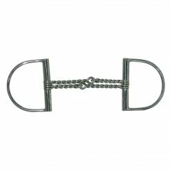 Intrepid Coronet Large Dee Double Twisted Wire Snaffle Bit Horse Bits
