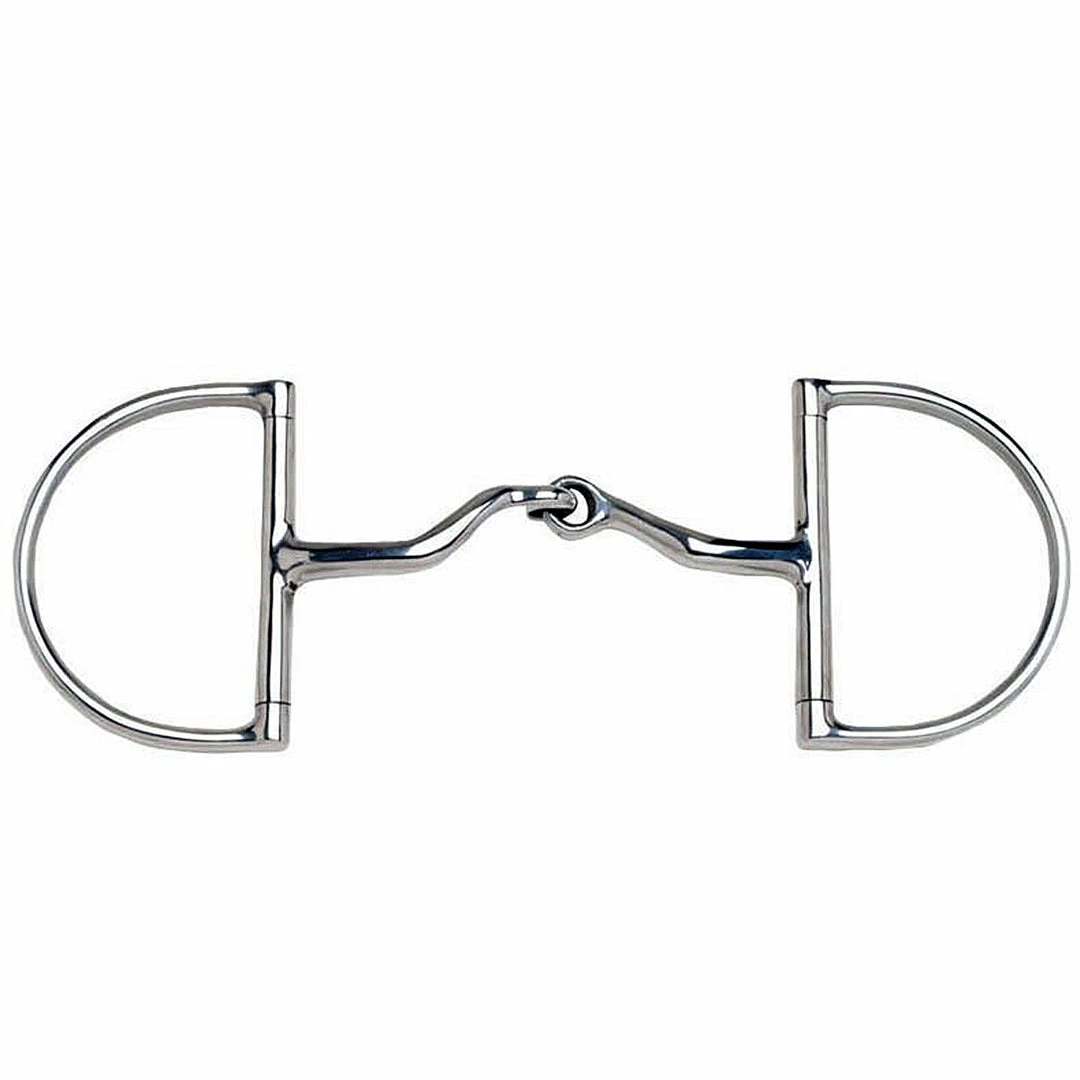 Weatherbeeta JP Korsteel Stainless Steel Jointed Port Hunter Dee Ring Snaffle Bit Horse Bits