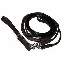 JPC Equestrian HDR Draw Reins With Snaps Horse Training Equipment