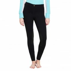 JPC Equestrian TuffRider Ladies Starter Lowrise Pull On Knee Patch Breeches