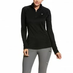 Baselayers Ariat Women's Sunstopper 2.0 1/4 Zip Baselayer Long Sleeve