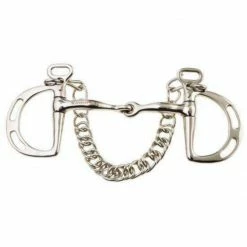 Weatherbeeta Horse Bits JP Korsteel Stainless Steel Jointed Slotted Ring KImblewick Bit