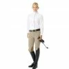 English Riding Supply Ovation Child's Celebrity EuroWeave DX Euro Seat Front Zip Knee Patch Breeches