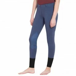 JPC Equestrian TuffRider Ladies Starter Lowrise Pull On Knee Patch Breeches