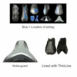 ThinLine Flexible Filly Lightweight Breathable Air Shock Fetlock Horse Boots