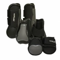 Horse Boots & Wraps ThinLine Flexible Filly Lightweight Breathable Air Shock Front Tendon Horse Boots