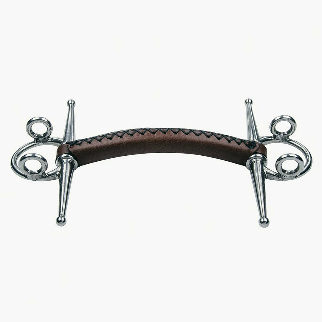 Equine Industries Trust Full Cheek Leather Gag Bit Horse Bits