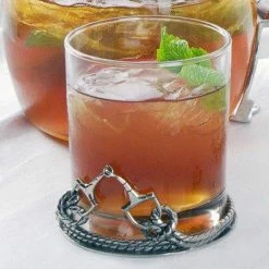 Arthur Court Equestrian Bit Double Old Fashioned Glass
