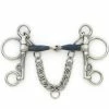English Riding Supply Horse Bits Centaur Blue Steel Jointed Tom Thumb Pelham Bit