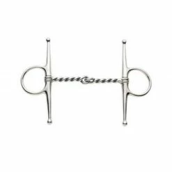 Weatherbeeta Korsteel Stainless Steel Twisted Wire Full Cheek Snaffle Bit